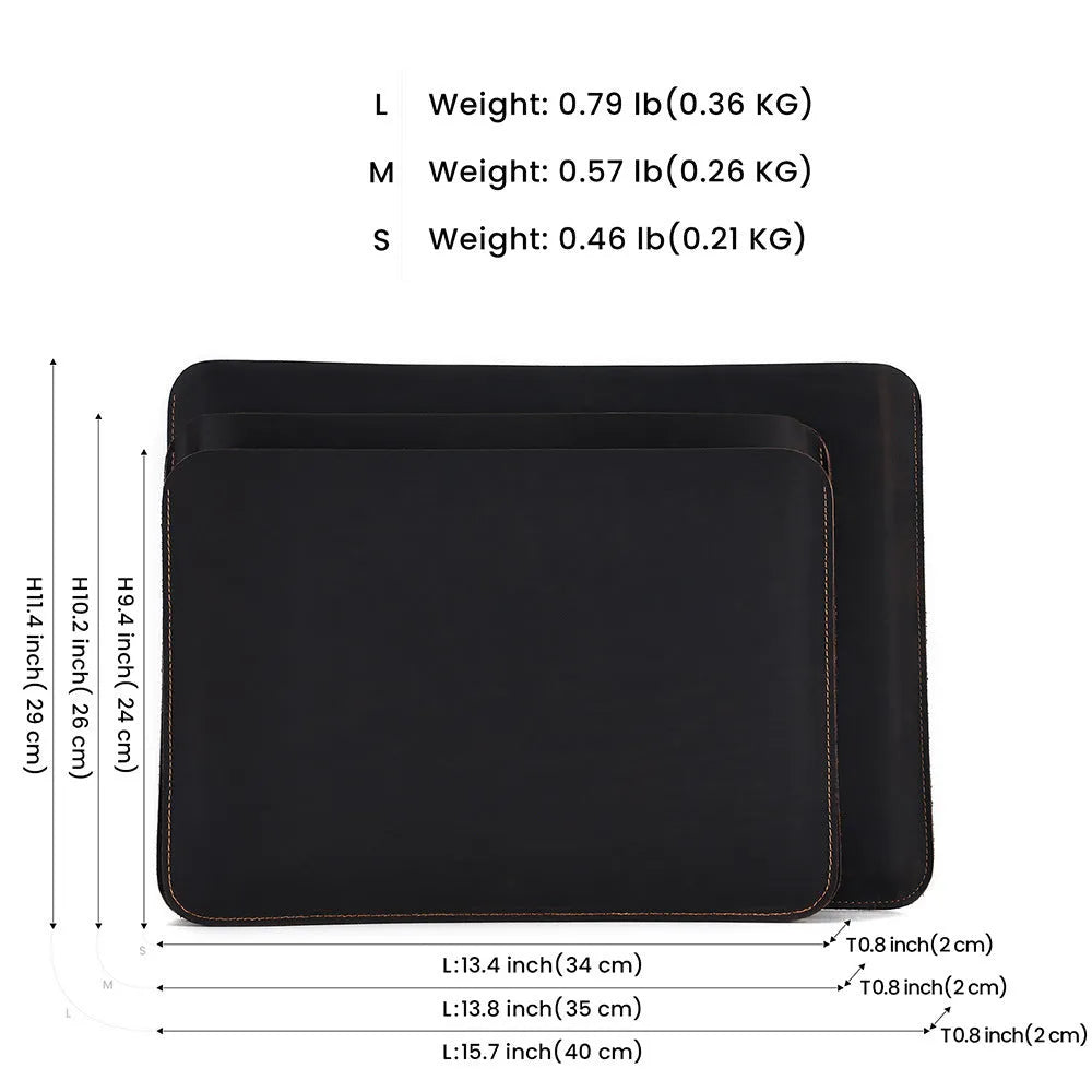 Genuine crazy horse leather computer bag with horizontal liner organiser in brown colour