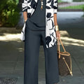 Women's three-piece casual suit in Japanese Korean style with coat, vest, and trousers