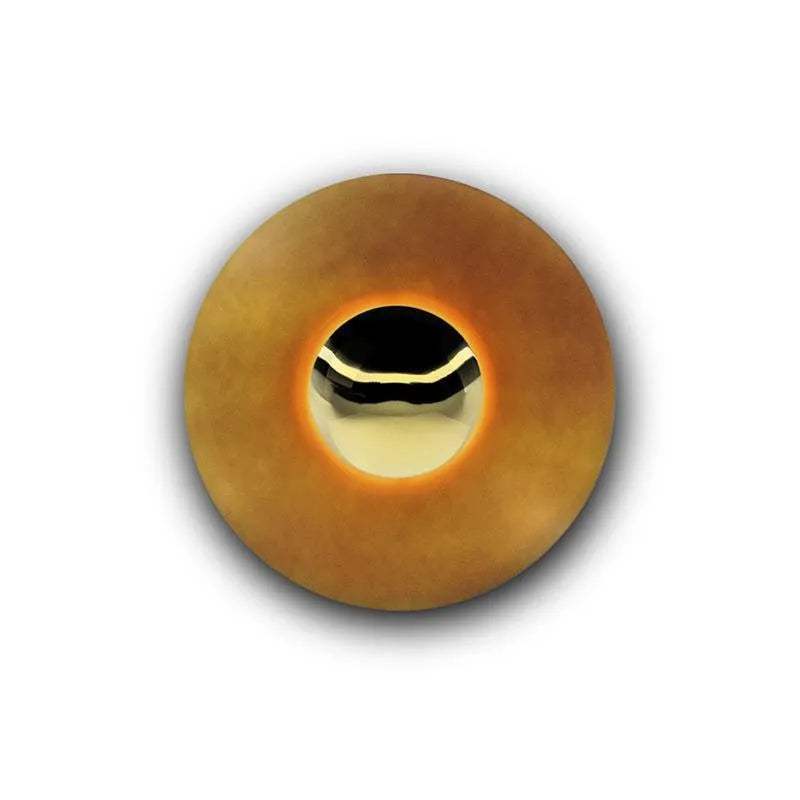 Circular UFO wall lamp in iron construction available in multiple sizes and colours