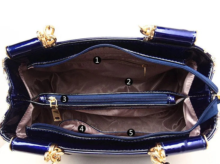 Simple PU shoulder handbag for women in Rainbow Magic colour options including Black, Gold, Red, Sapphire, Wine red.