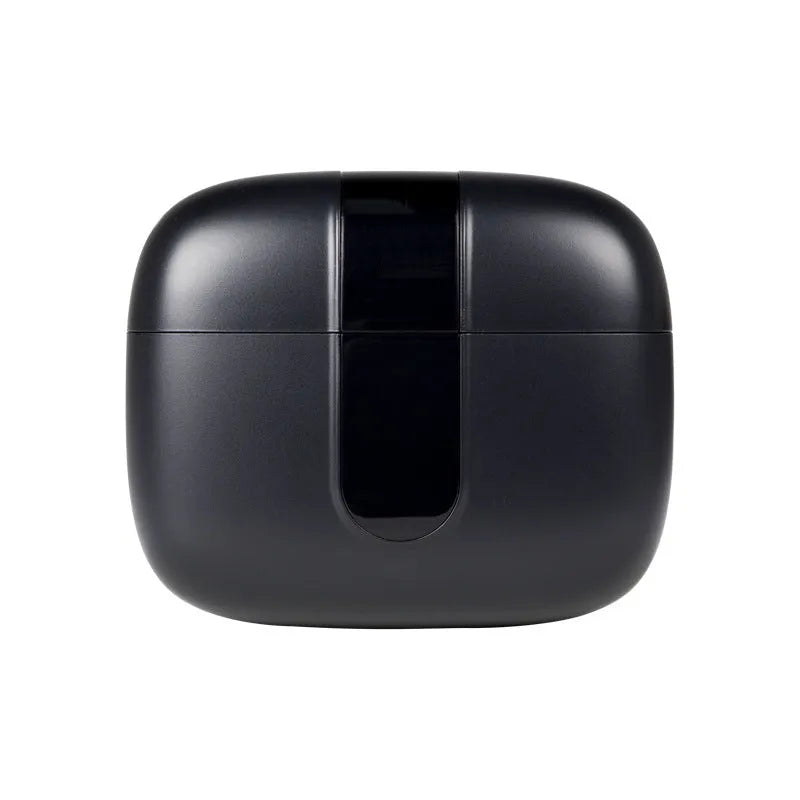 Jerry X08 wireless Bluetooth in-ear headphones with digital display and USB charging case in black, grey or white.