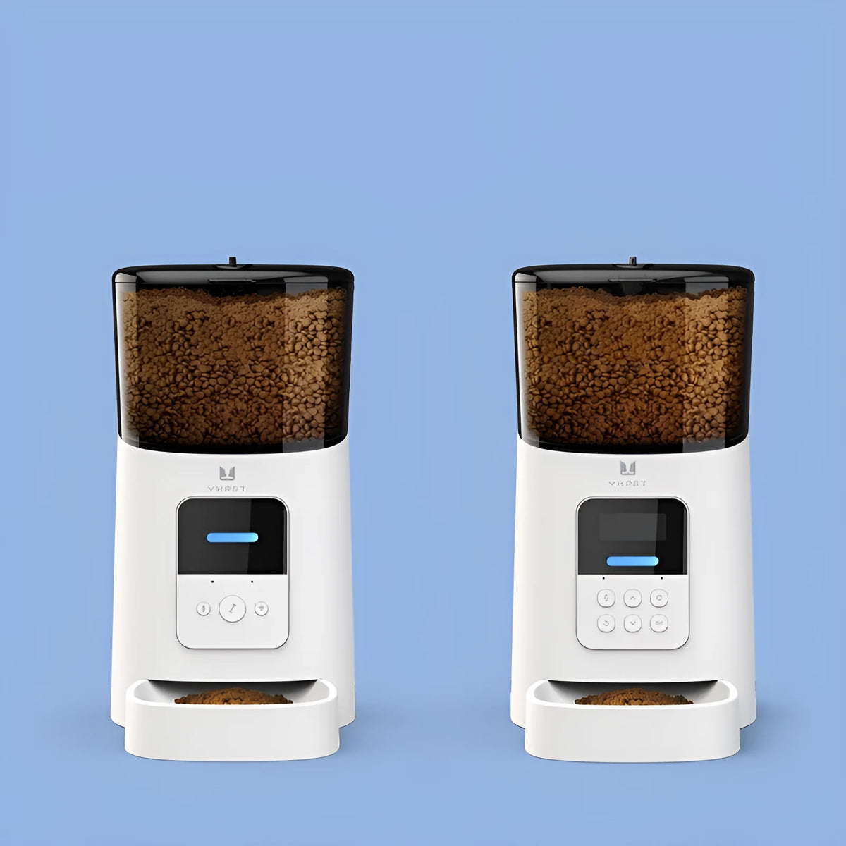 Pet automatic smart feeder in diamond black colour with removable top for dogs and cats