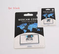 Black plastic camera privacy cover slide for laptop webcam anti hacker protection 18.5mm length