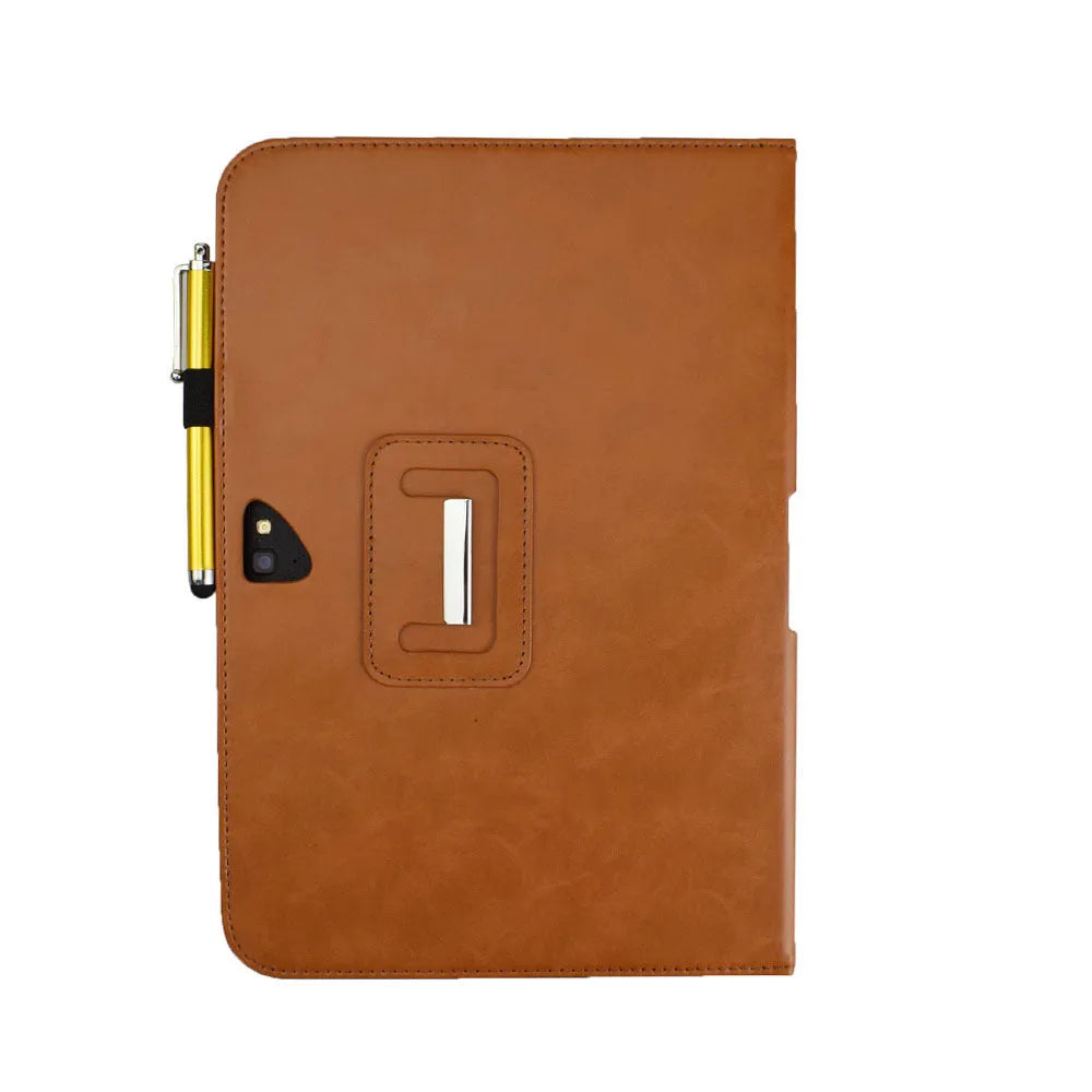 Black imitation leather back clip case for Google Pixel 10 tablet