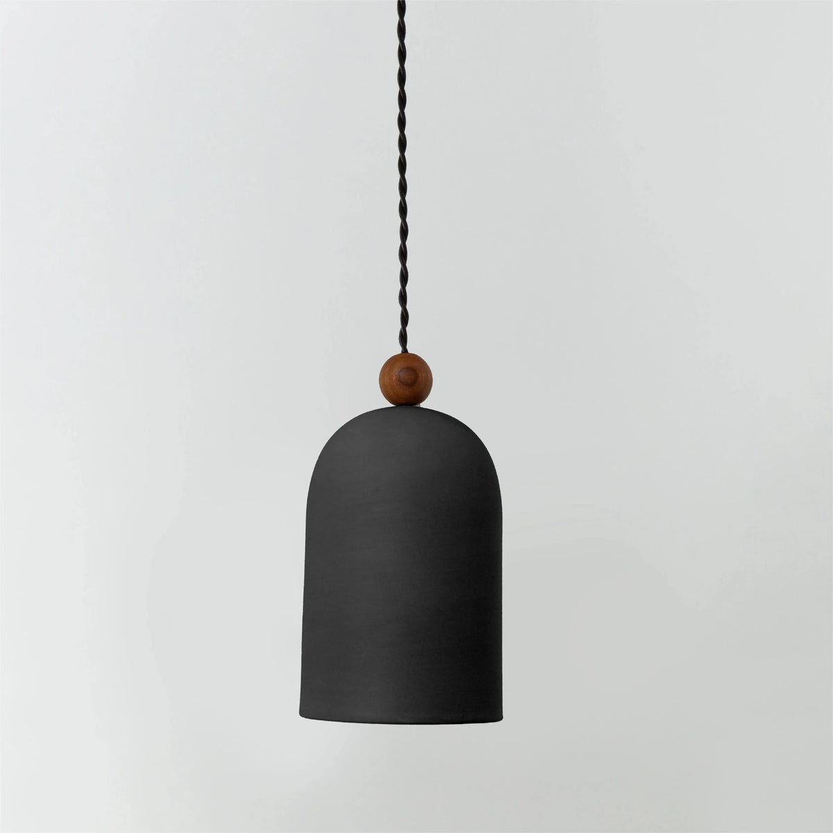 Japanese Zen ball light in black as wall lamp with 350-degree rotation for hallway