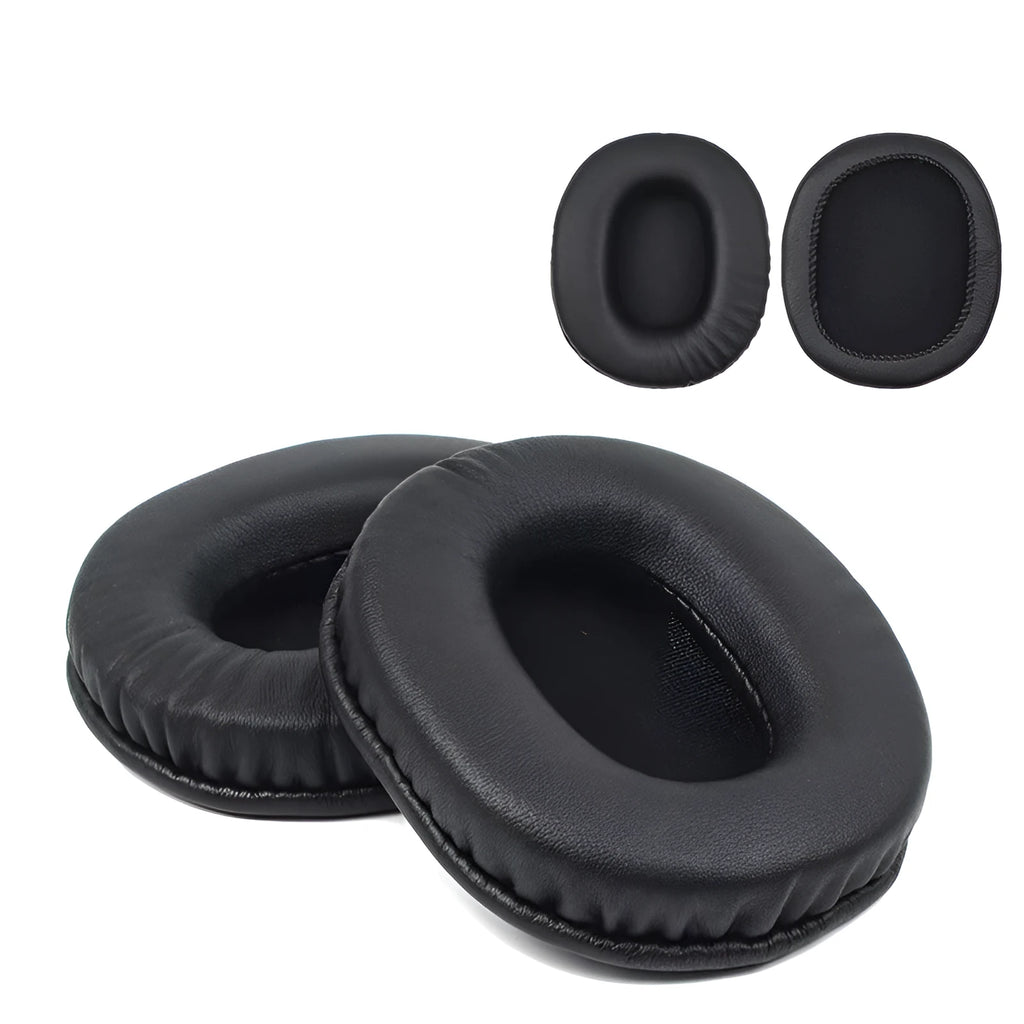 Black PU leather replacement ear pad covers for Sony MDR-1R headphones