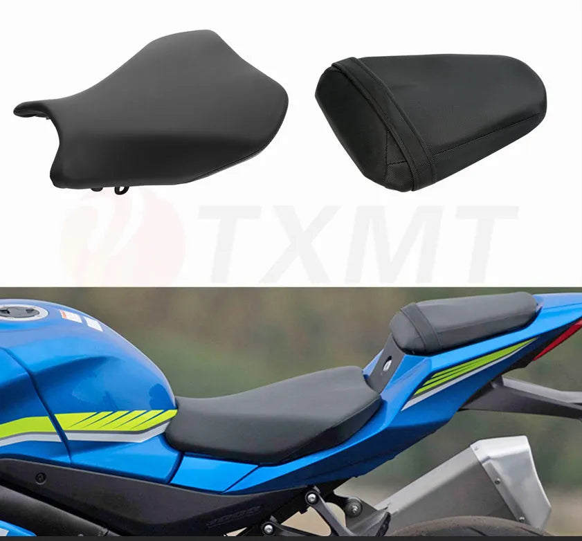 Suzuki GSXR1000 PU leather seat cover set in L size on motorcycle seat