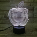 3D fruit decorative night light with touch control and seven colour LED illumination