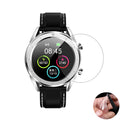Three transparent PET screen protectors for Ticwatch2 smartwatch on packaging.