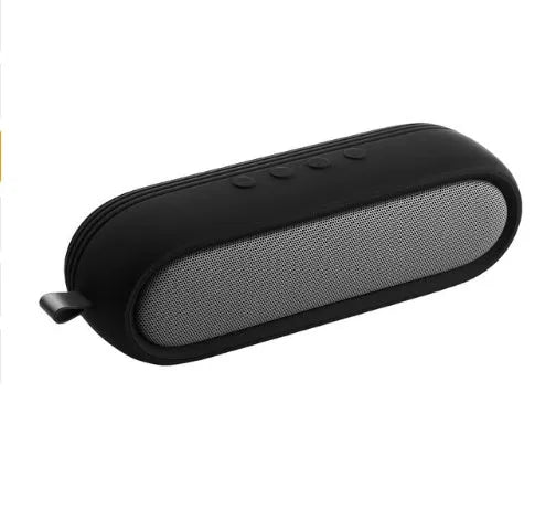 Portable wireless Bluetooth speaker dual 5W stereo IP65 waterproof black blue 21x6x5.5cm with protective case