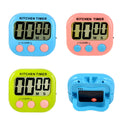 White electronic countdown timer with large digits, magnetic back and retractable stand