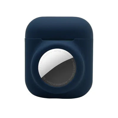 Silicone AirTag protective sleeve with flip cover in various colour options