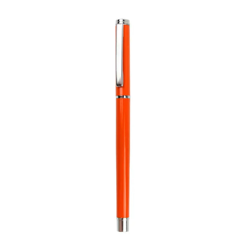 1201 metal gel ink pen with 0.5mm tip and black refill, 140mm length