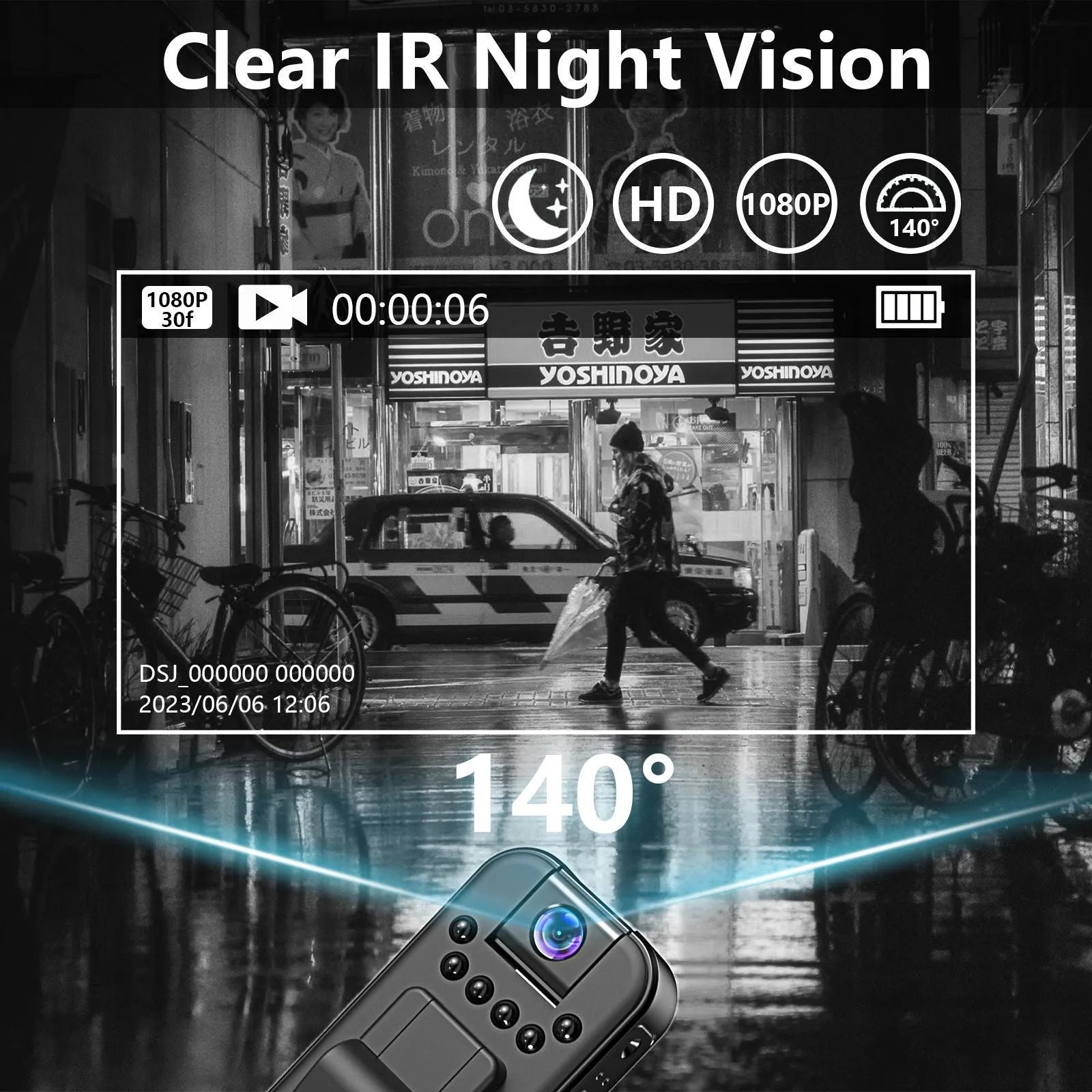 L7 conference video recorder unit with HD and night vision for indoor and outdoor use.
