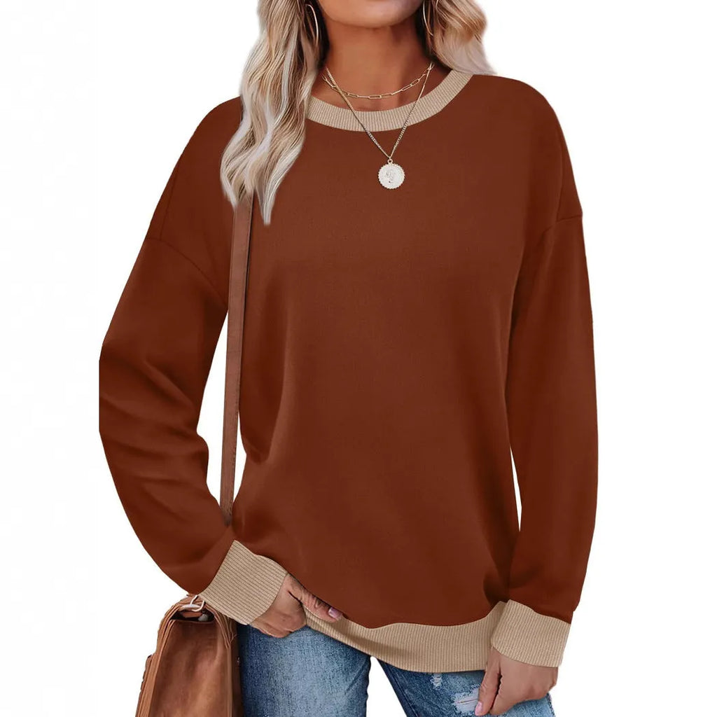 Loose-fit striped long-sleeved top for women in seven colour options.