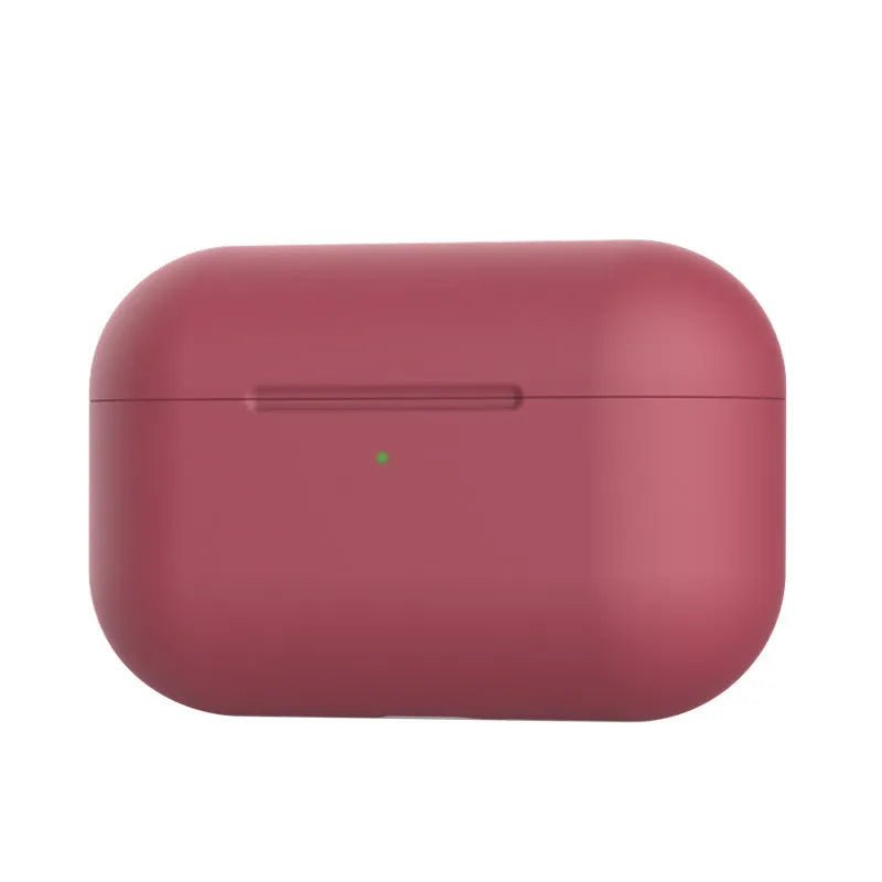 Soft silicone protective cover for AirPods Pro wireless headphones shown in multiple colour options.