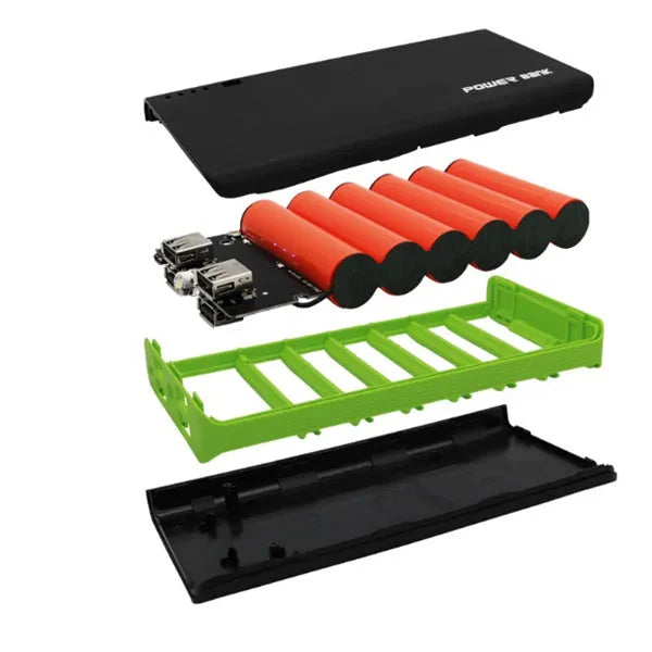 20000mAh portable power bank in multiple colours with 4U fast charging technology