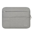Nylon laptop bag with zipper closure fits 11 to 15.6 inch laptops in multiple colours