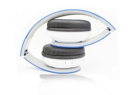 Wireless Bluetooth headset with retractable microphone in black, blue, gules or white, for computer gaming and calls