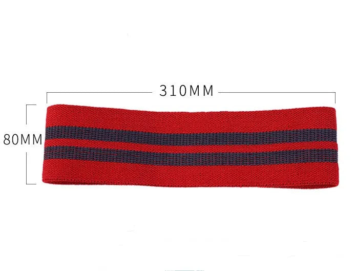 Fitness hip trainer resistance band 310x80mm in pink for glute and leg strength training