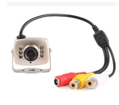 Mini wired analog camera with metal housing and 3.6mm lens for security monitoring