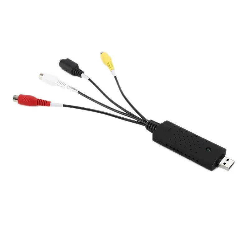 VHS to DVD converter USB video capture adapter with S-Video and composite inputs