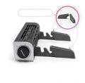Notebook cooling pad with four cooling fans and black housing measuring 294x65x65mm