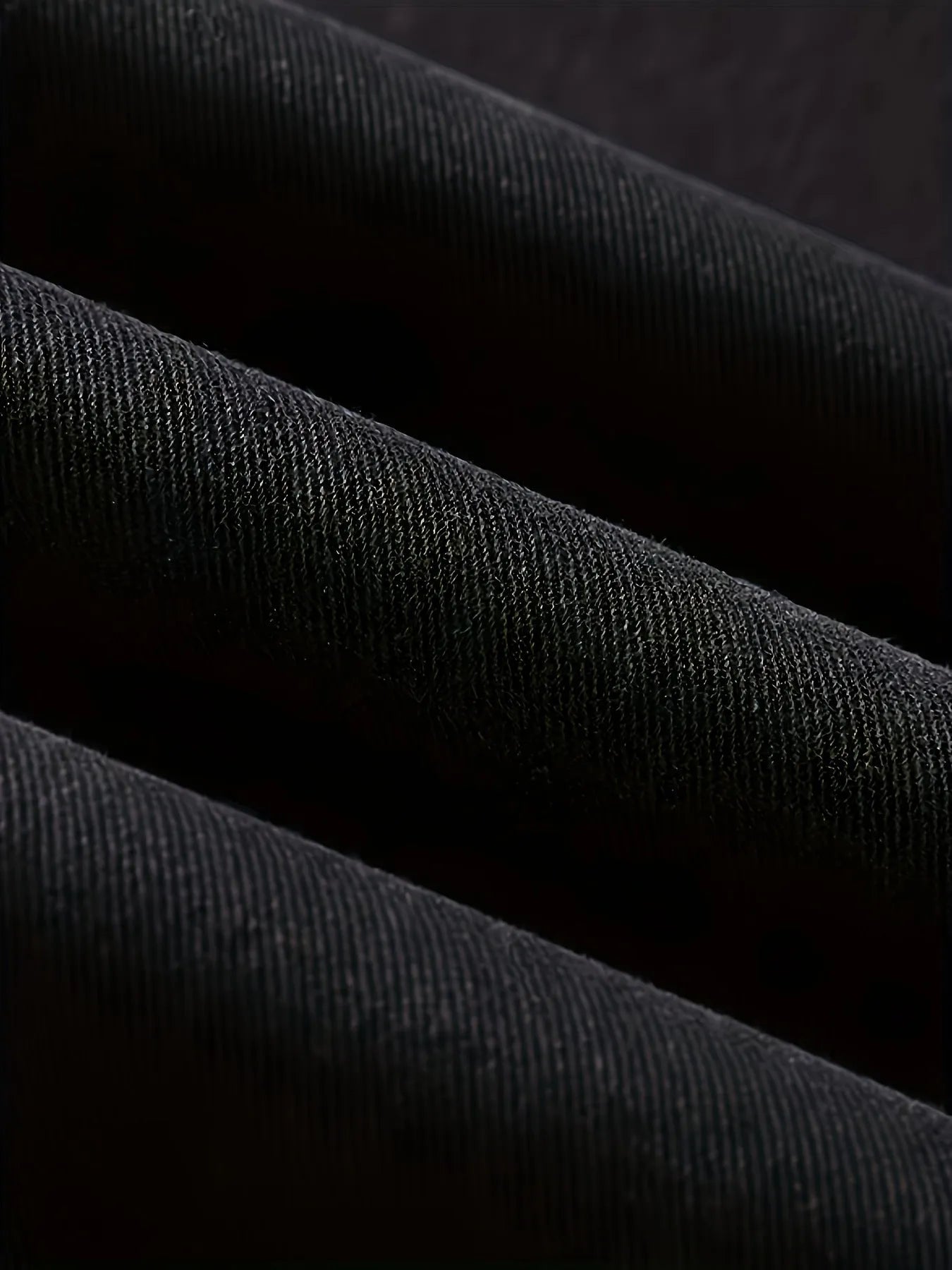 Men's black straight-leg cotton jeans mid-rise zip fly casual trousers front view