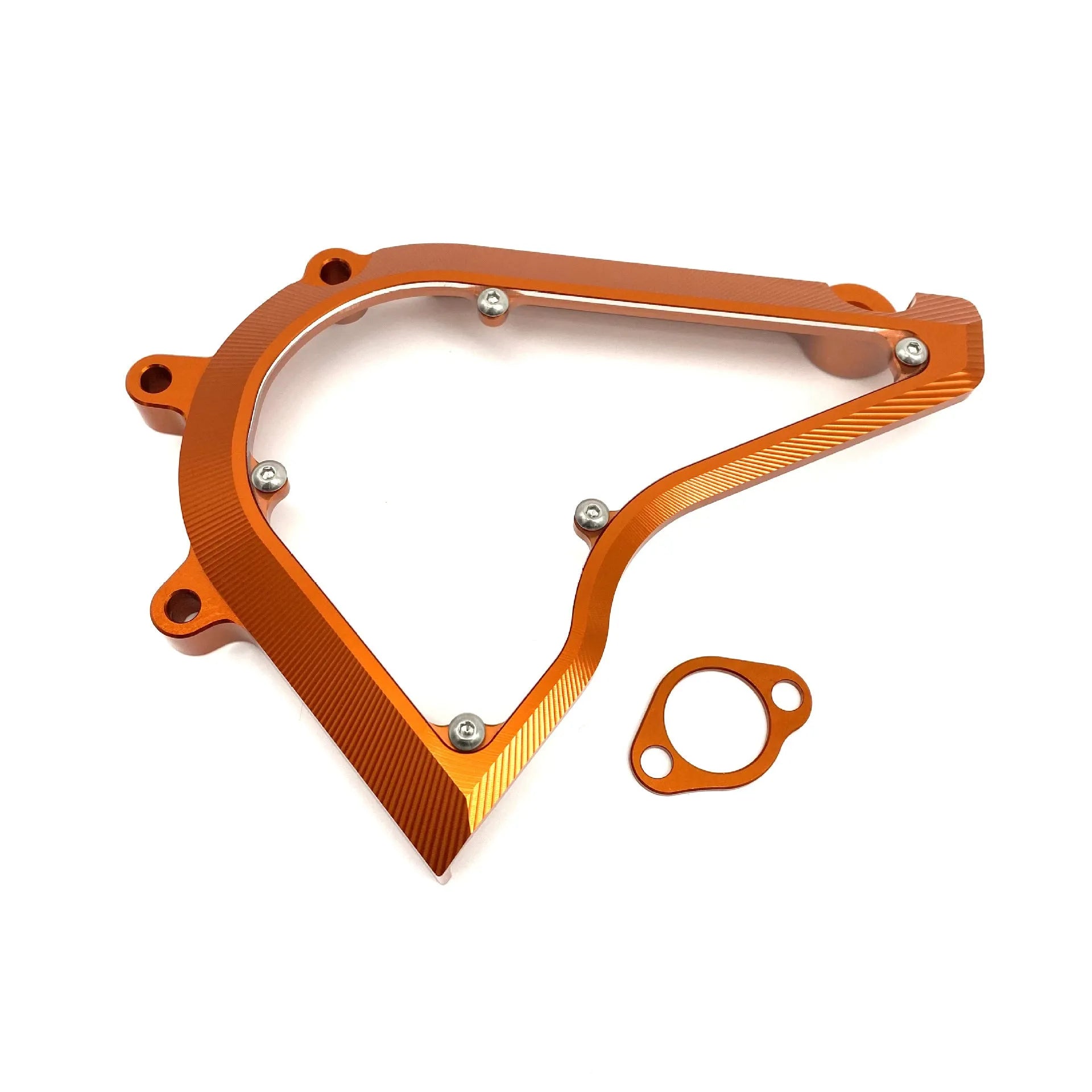 KTM Duke motorcycle black and orange front gear chain cover replacement part
