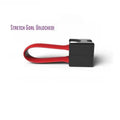 Portable emergency phone charger with 2 AA dry batteries, 17x17mm plastic shell, available in black, red and blue