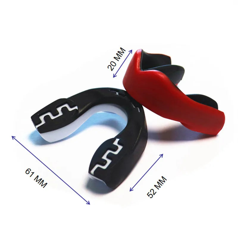 Adult boxing mouthguard with printed teeth design for martial arts protection