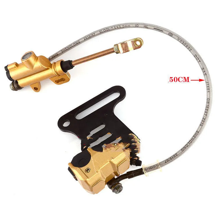 Off-road motorcycle front and rear brake pump set in gold for 110-150cc disc brake use