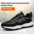 Lightweight orange labour protection safety shoes with anti-smashing and puncture-resistant features