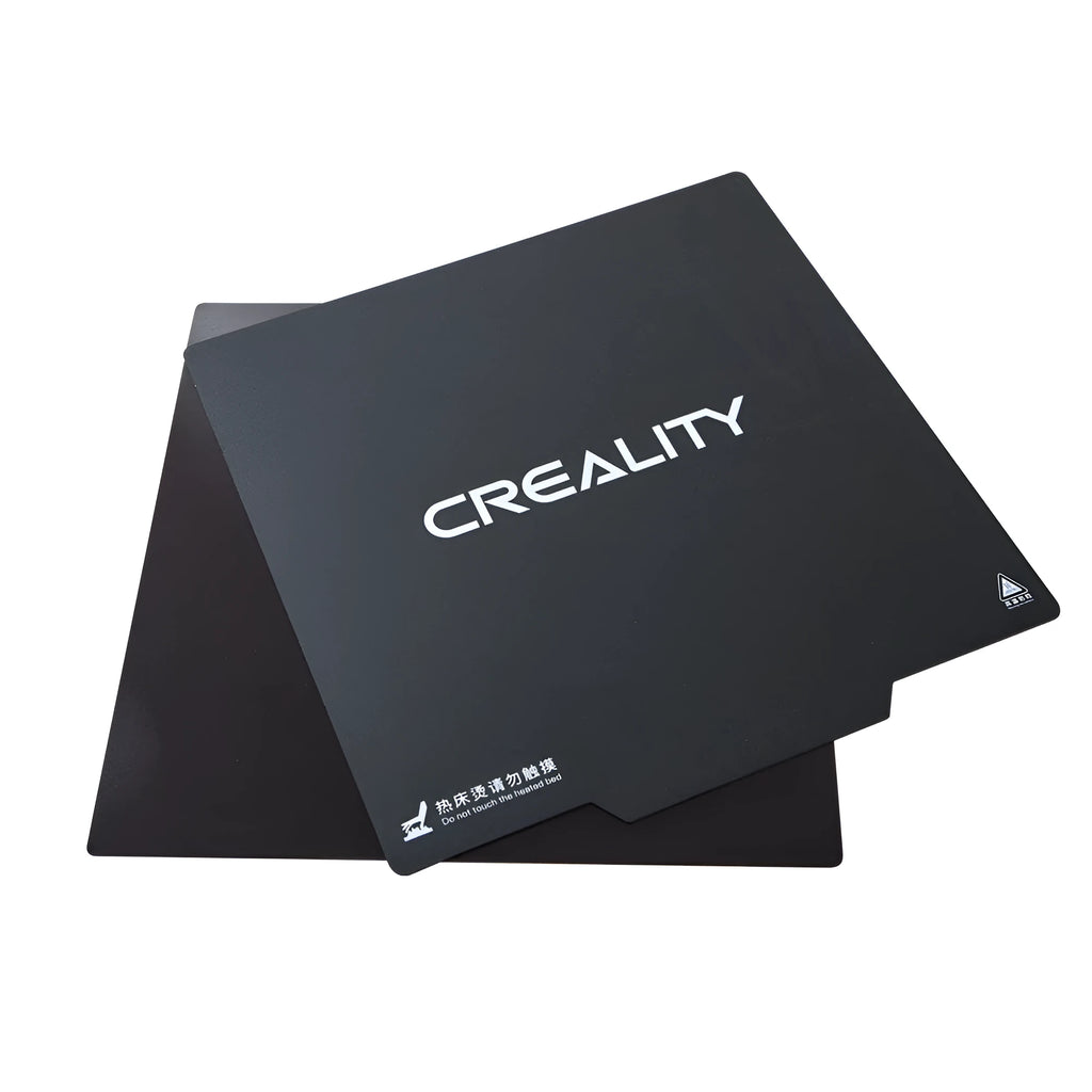Ender-3 carbon crystal silicon glass plate 235x235x4mm black build surface with glass fibre rod reinforcement