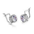 Korean retro crown ear clip earrings in copper with rose gold or white gold colour options