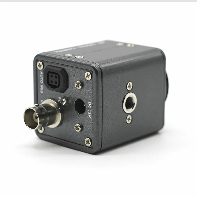 HC-109 industrial microscope camera with metal housing and 500,000 DPI resolution