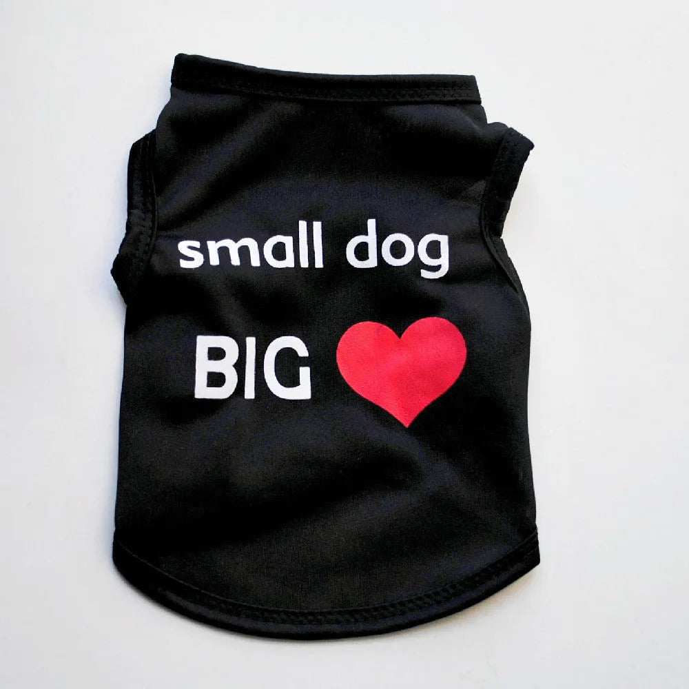 Polyester puppy summer vest for small dogs and cats in XS to L, 13 colour and motif options including Dragon and Rose Crown