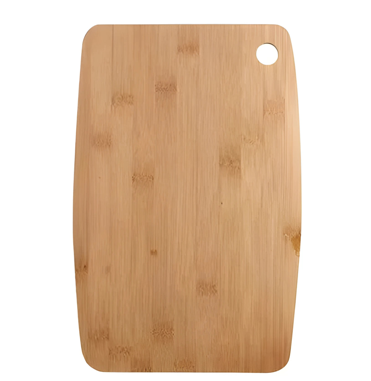 Square Moso bamboo kitchen cutting board 28x17cm with smooth surface