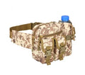 Small waterproof 4L tactical kettle pouch in black polyester for outdoor hiking use