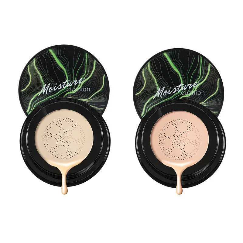 Air cushion BB cream with mushroom sponge in compact case, Ivory 01 shade