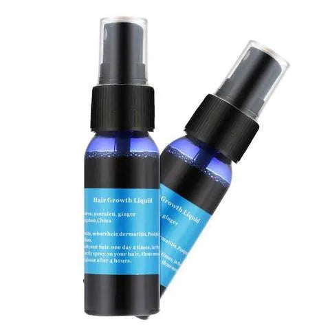 Three 30ml bottles of Lanthome hair growth spray and beard oil for alopecia and baldness