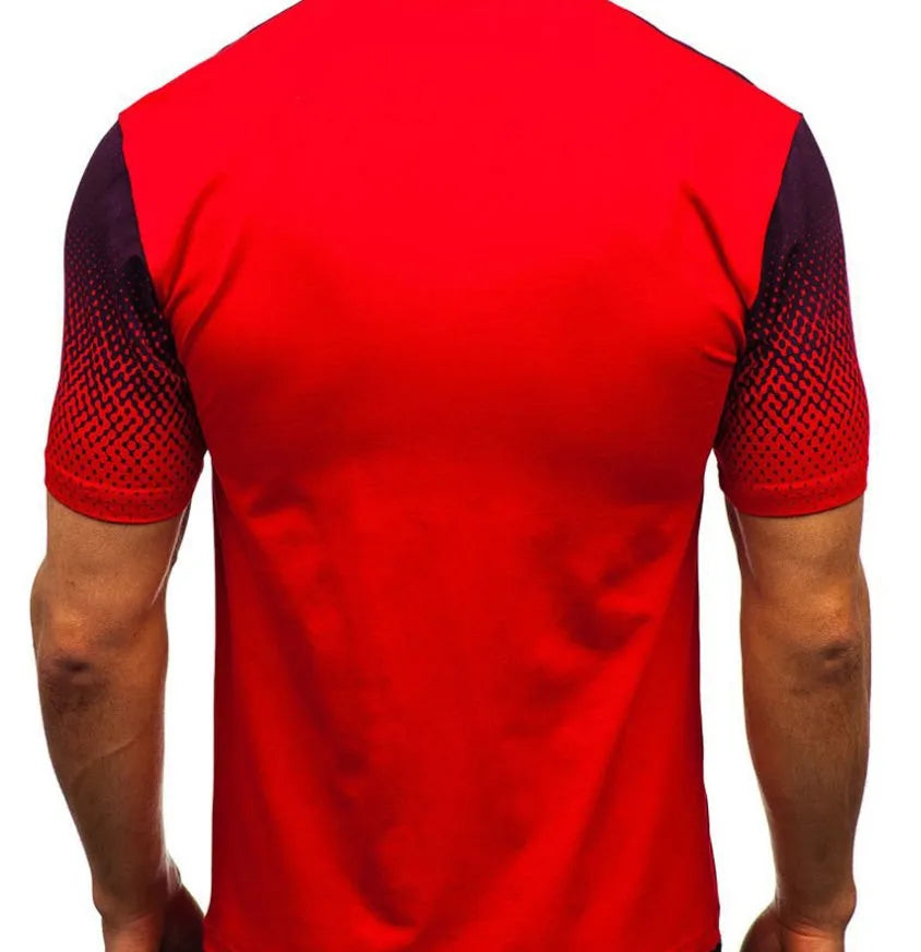 Cotton short sleeve lapel shirt with dot pattern in multiple colours for casual wear