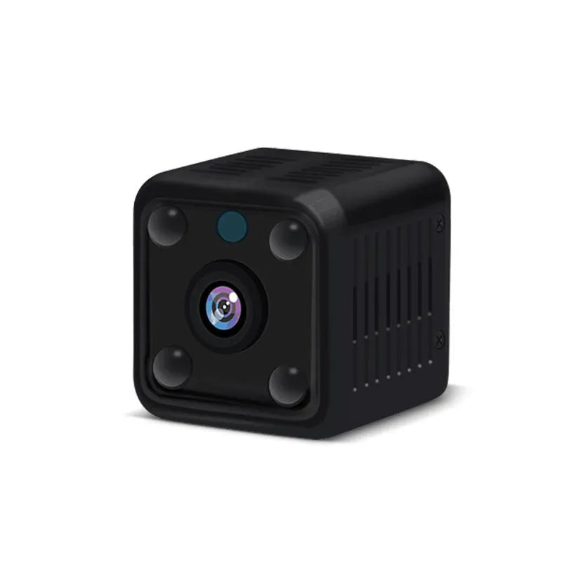 Mini wireless camera with 3.6mm lens and 120-degree wide angle, 1080P full HD CMOS sensor for indoor use