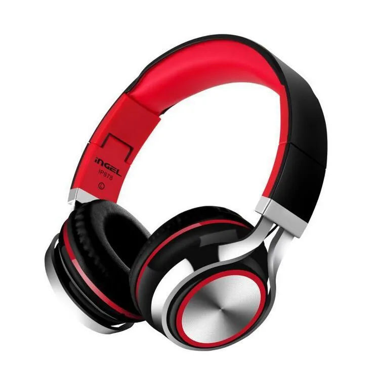 IP878 folding Bluetooth headset in black, blue, or white with 40mm horn size