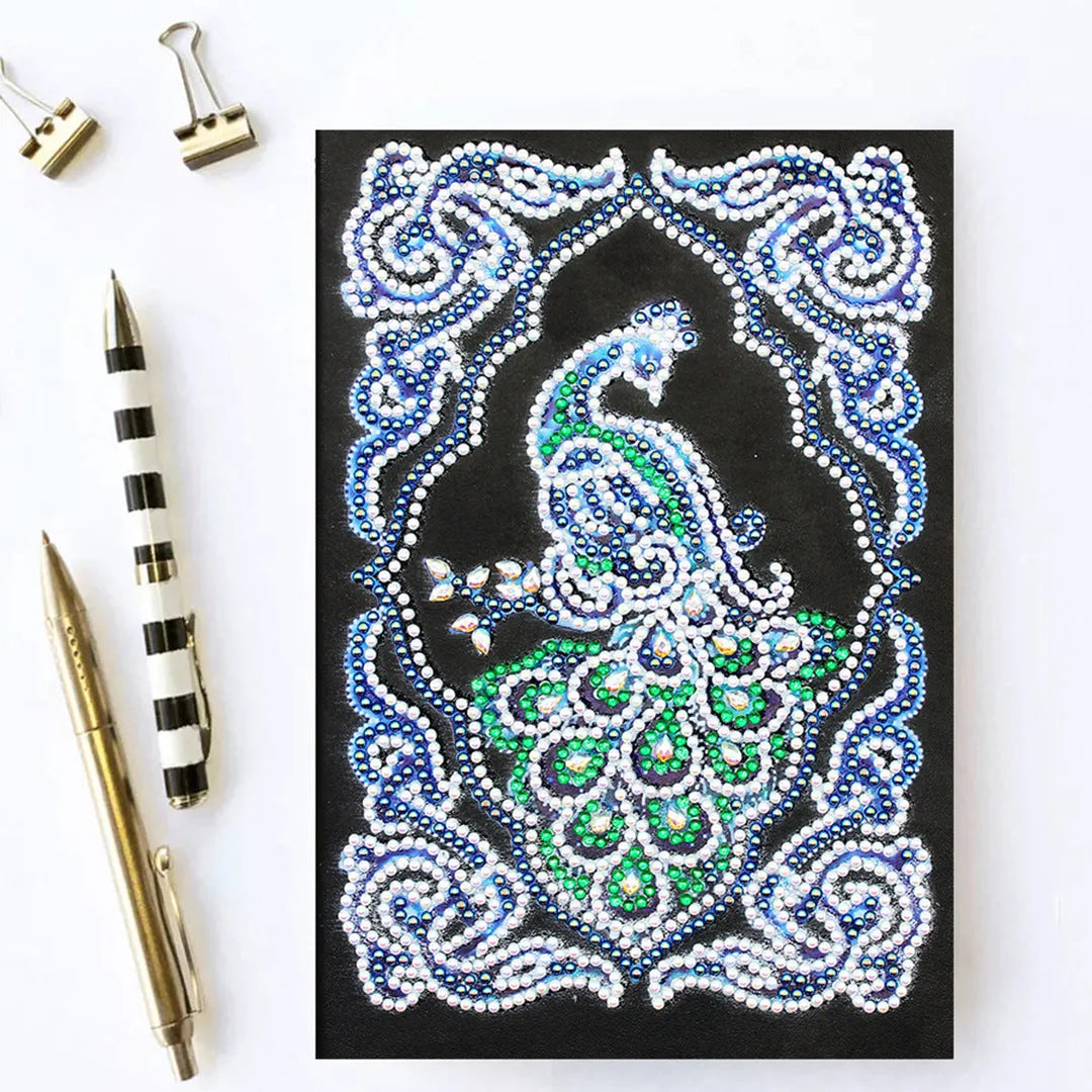 Black A5 diamond painting notebook for storing shaped drill and bright drill crystals