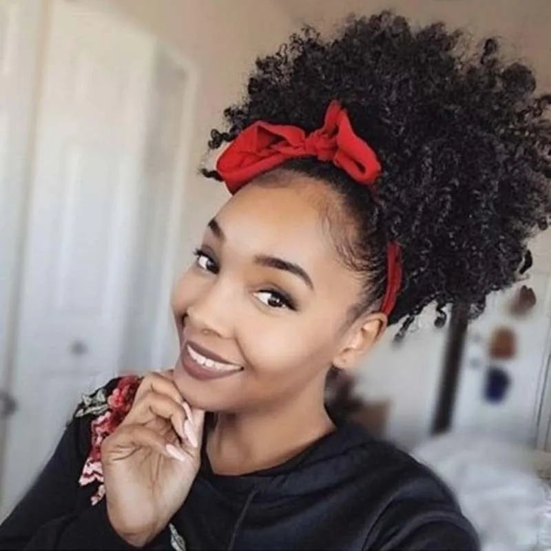 Fluffy high temperature wire wig with hairpin style, available in multiple colour options
