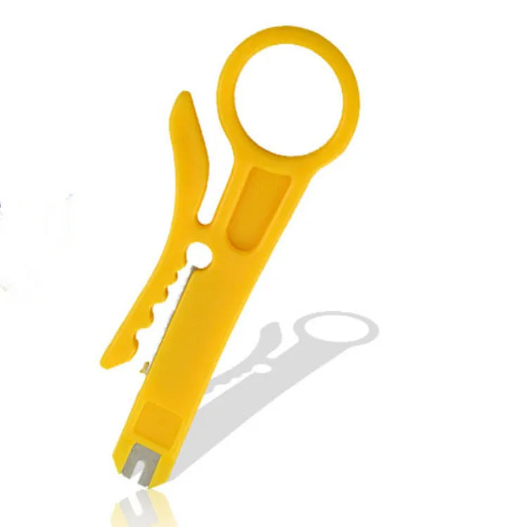 Multifunctional network cable pliers with stainless steel handle and 45# steel clamp head, flat mouth European style