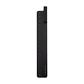 15cm black aluminium ruler with laser-engraved scales and bookmark function