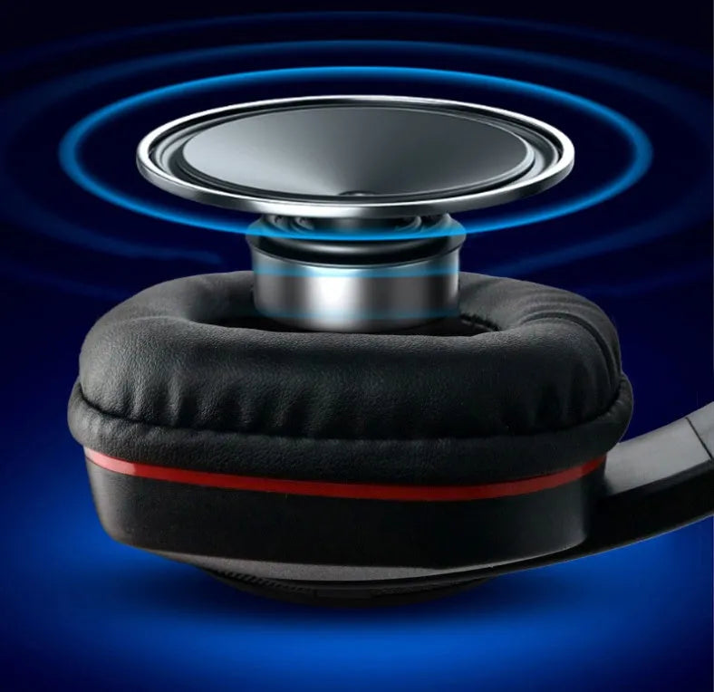Black wired gaming headset with 40mm speakers and 1.2m cable with 6.3mm plug