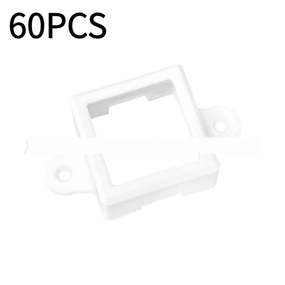 White plastic LED light protective lampshade for fixed bracket installation